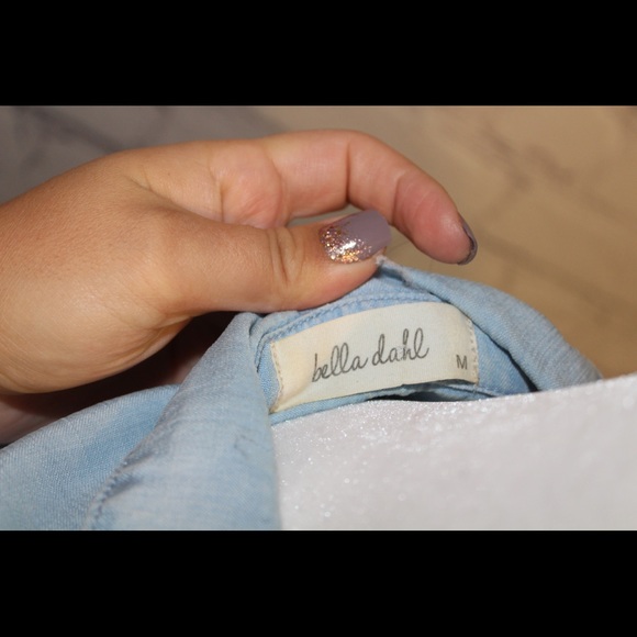 Anthropologie Bella Dahl Two Tone Chambray Top - Picture 5 of 6